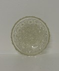 Vintage Manganese Glass Coaster Trinket Dish Clear Pressed Starburst Uv Glow 365