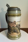 Antique Villeroy   Boch Mettlach Stein  3200 Etched Tavern Scene Circa 1911