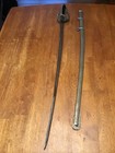 Vintage Possible U s  Army Model 1902 Officer   s Sword W scabbard Etched Blade