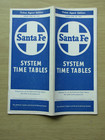 Atsf Santa Fe Timetable  4 28 57  ticket Agent Edition 