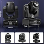 2pcs 120w Led Moving Head Light Rgbw Gobo Beam Stage Dmx Spot Lighting Dj Disco