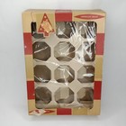 Vintage 1950s George Kobe Coby Glass Christmas Ornament Box Made In Usa