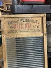 Antique National Washboard Co  No  510 Glass Laundry Washboard Saginaw