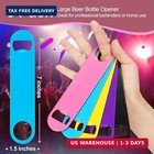 5 Pack 7 Inches Large Colorful Beer Bottle Openers   stainless Steel