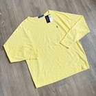 Ralph Lauren Polo Shirt Mens Xxl Yellow Banana Peel Long Sleeve Brand New
