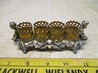 Vintage Sam Fink Lipstick Holder With Two Cherubs Sfo Rhinestones 4 Tube
