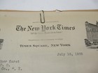 1935 Letter On New York Times Letter