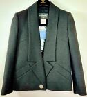 5k Chanel 2015 Alexa Black Tweed Lurex Jacket 34 36 2 4 6 Coat Top Logo Open S M