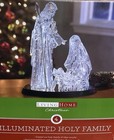 Christmas Decor Vintage Holy Family Ice Crystal Sculpture Acrylic Figures No Box