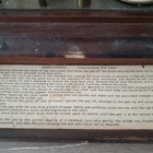 Vtg Barograph Wood Base No Case   Atmospheric Pressure Instrument Untested 