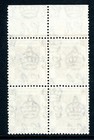 China 1938 Hong Kong 1   Brown Kgvi Sc 154 Perf 14x14 Block Mnh O41
