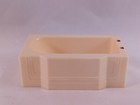 Vintage Renwal Doll House Plastic Bathroom Set Tub Pedestal Sink Toilet Ivory