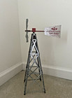 Aermotor Windmill Salesman Sample Broken Arrow Ok Vintage Galvanized Steel Model