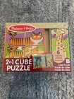 Melissa   Doug 2-in-1 Cube Puzzle - New Sealed Toddler Toy