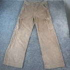 American Eagle Corduroy Cargo Pants Womens 10 Long Super High Rise Baggy Leg
