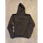 Enza Hoodie Mens Large Charcoal Skeeter Fishing Boats Lace Up Eat Sleep Fish