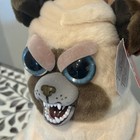 Nwt Feisty Pets Manny Macho       Stuffed Dog Plush Animal 8 5    Pug Angry Face Toy
