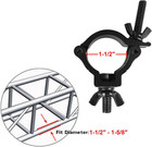 10 Pack Black Truss Clamps  1-1 2  Od Dj Stage Light Clamp  Aluminum Alloy   For