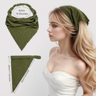 6pack Scarf Headband Women   s Triangle Scarf Elastic Boho Bandana Head Grey