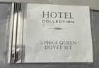 Hotel Collection Light Dark Gray White 3 Piece Queen Duvet Set 90    X 92    Cotton