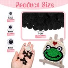 Pom Poms 500 Pcs 1cm Black Fuzzy Balls With Googly Eyes Diy Arts Crafts Supplies