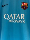 Nike Authentic Barcelona 2015 16 Away Jersey Size Medium Light Blue