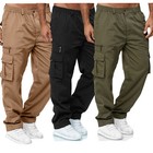 Men s Flex Cargo Trousers Heavy Duty Stretch Casual Pants Us