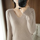 Best-seller Sweater New V-neck Knitted Bottoming Shirt Quantity Discount Women s
