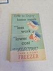 Vintage 1949 De Laval Seperator Co Speedway Food Freezer Advertising Brochure