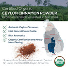 Organic Ceylon Cinnamon  Single Estate  Freshly Ground Premium Sri Lanka Cinnamo