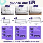 Toddler Bed Rails 55 5 L X 23 5 H Extra Tall Swing Down Guard White Comfybumpy