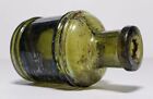 Antique 19th Century Glass Inkwell - Victorian Era Writing Desk Collectible