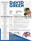 David Green Autographed Signed 2000 Afg Glass Chevy Racing Nascar Photo Postcard