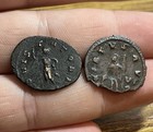 Lot Of 2 300s Ancient Antonianus Silver Billon Roman Empire Age Of Chaos Old Coi