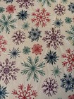 Christmas Holiday Tablecloth Pastel Snowflake Design 70  Round