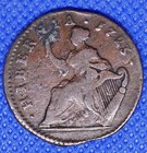 1723 Wood s Hibernia Halfpenny Colonial Copper  82