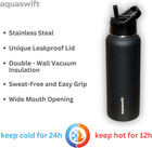 Core - Sports Water Bottle - Gym   Outdoor Bottles  Double Wall  40 Oz  Black -