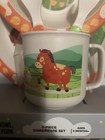 Moon And Stars 5 Piece Farmhouse Animals Child   s Dinnerware Dish Set  new 
