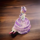 Vintage Half Porcelain Doll Pin Cushion 1920s Flapper Vanity Decor 3    Japan 