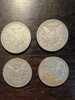 Morgan Silver Dollar -lot Of 4 Different Dates