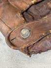 Vintage Early 1900s Antique Leather Baseball Glove Split Finger Rht Mitt