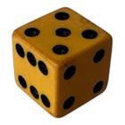 Vintage Butterscotch Bakelite 1 2    And 5 8  Set Of 5 Dice Read Description