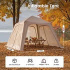 Naizea Inflatable Tents Blow Up Tent Waterproof Air Glamping 4- 6 Person 97 Sqft