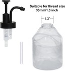 Soap And Lotion Dispenser Pumps Replacement Head  Abs Material Wider Mouth Bo   