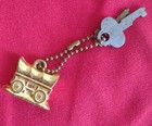 1960 s Cereal Box Give-away  Keychain Western Wagon