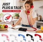 Retro Phone Handset For Iphone Android Cell Phone Type-c Wired Plug In Handheld
