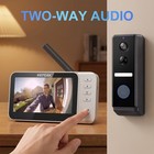 Smart Wireless No Wifi Needed Doorbell Video Intercom Security System W  Monitor