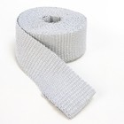 Cycle Performance Silver 2 In  X 25 Ft  Exhaust Pipe Wrap W tie Wraps - Cpp 9056