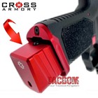 Cross Armory Red  0 Grip Extension Base Pad Plate Magazine For Glock 19 23 32