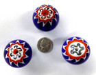 3 Xxl Chevron Trade Beads Round    Not African   Lot 106  Bin W10